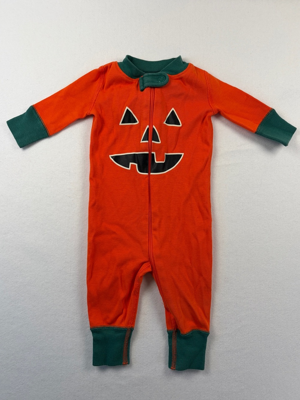 Hanna Andersson pumpkin halloween pajamas 0-3M Costume Jack O Lantern
